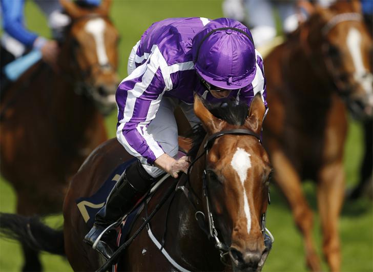Ryan Moore rides Saxon Warrior in the Beresford Stakes
